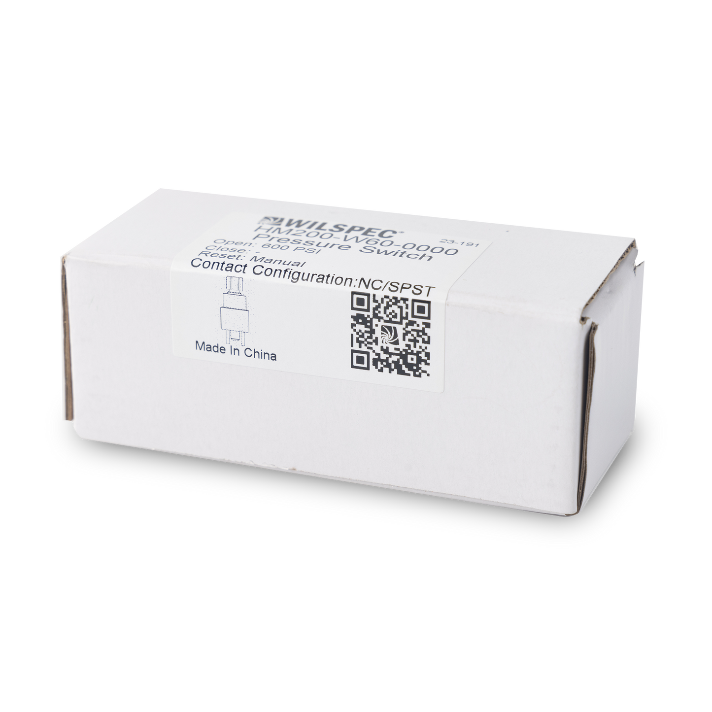 Pressure Switch - HM Series High Pressure (Manual reset, Normally Closed, SPST)