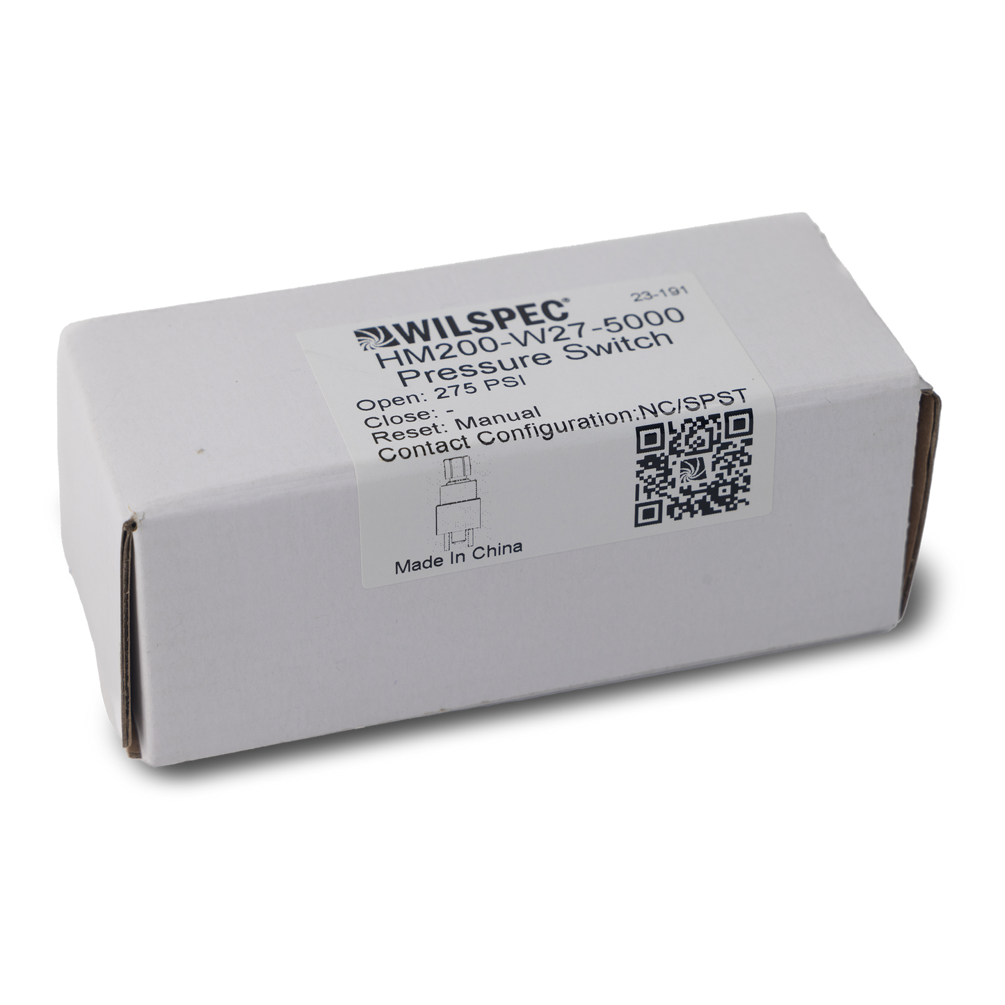 Pressure Switch - HS Series High Pressure (Auto reset, Normally Closed, SPST)