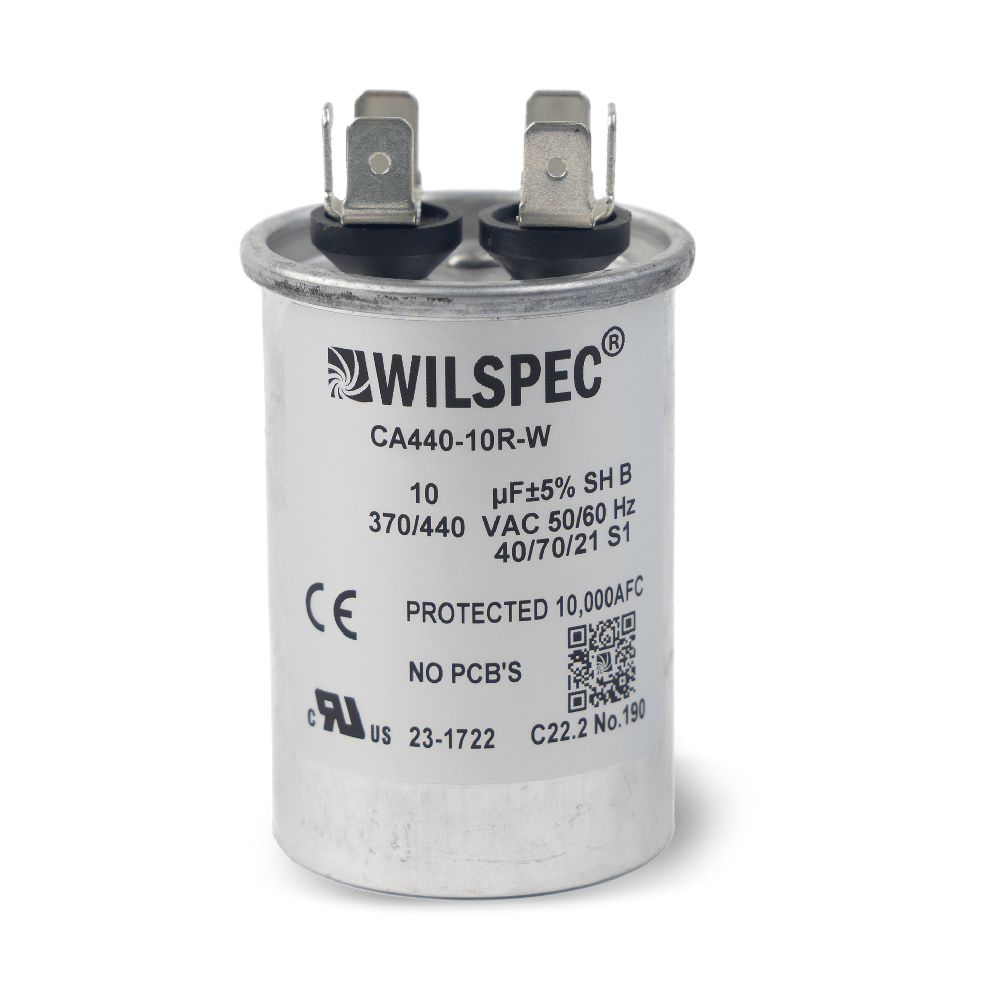 Capacitor - Single (Universal 370 / 440 VAC) – Wilspec Direct, LLC Capacitor - Single (Universal 370 / 440 VAC) – Wilspec Direct, LLC
